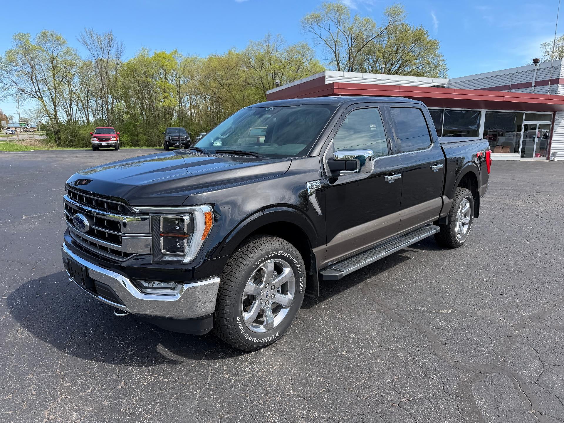 2021 Ford F-150 XL in Black — front three-quarter view