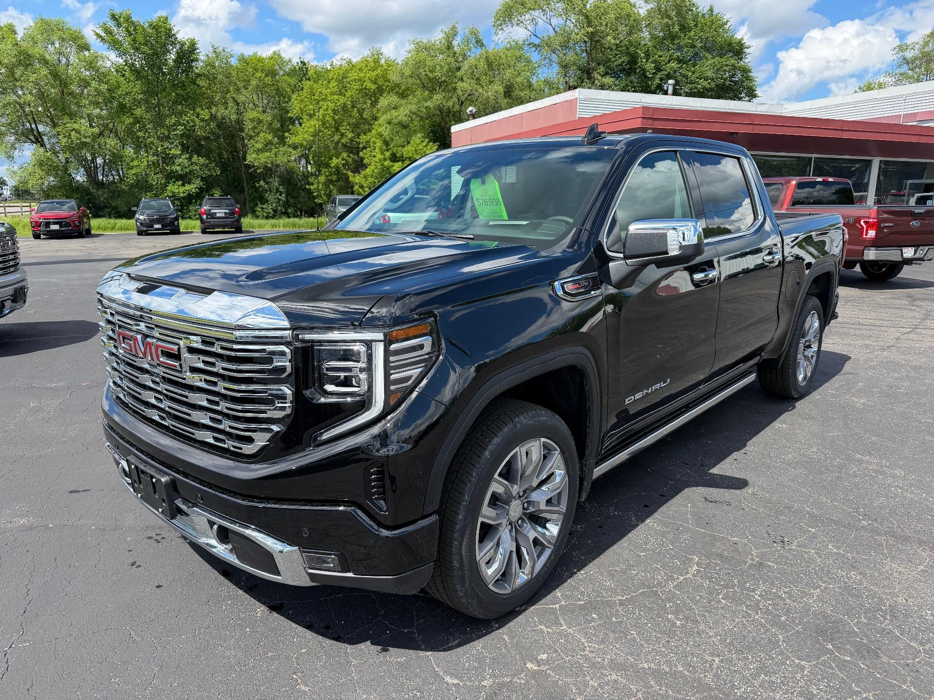 2026 GMC Sierra 1500 Denali in Onyx Black — front three-quarter view