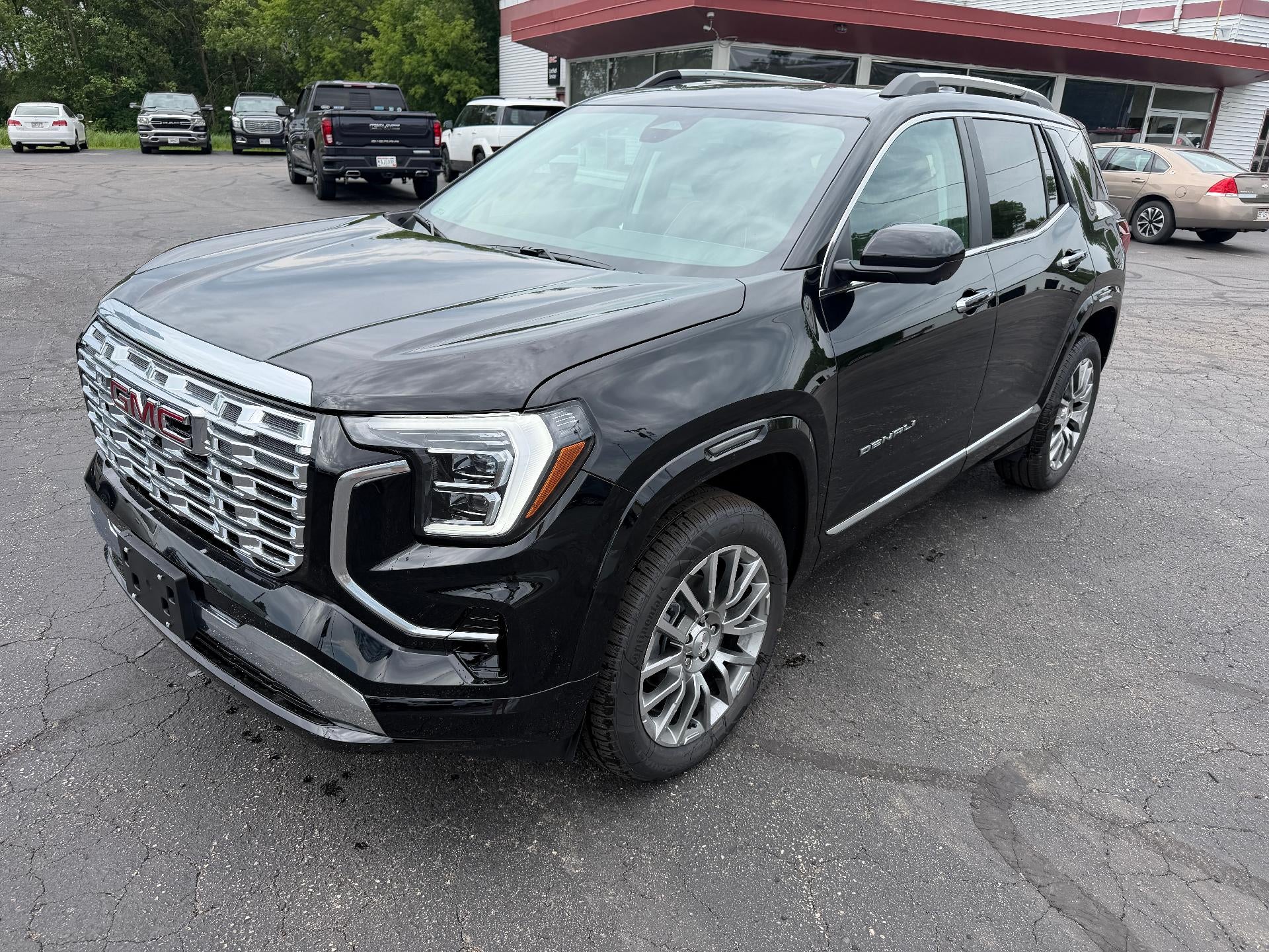 2026 GMC Terrain Denali in Ebony Twilight Metallic — front three-quarter view