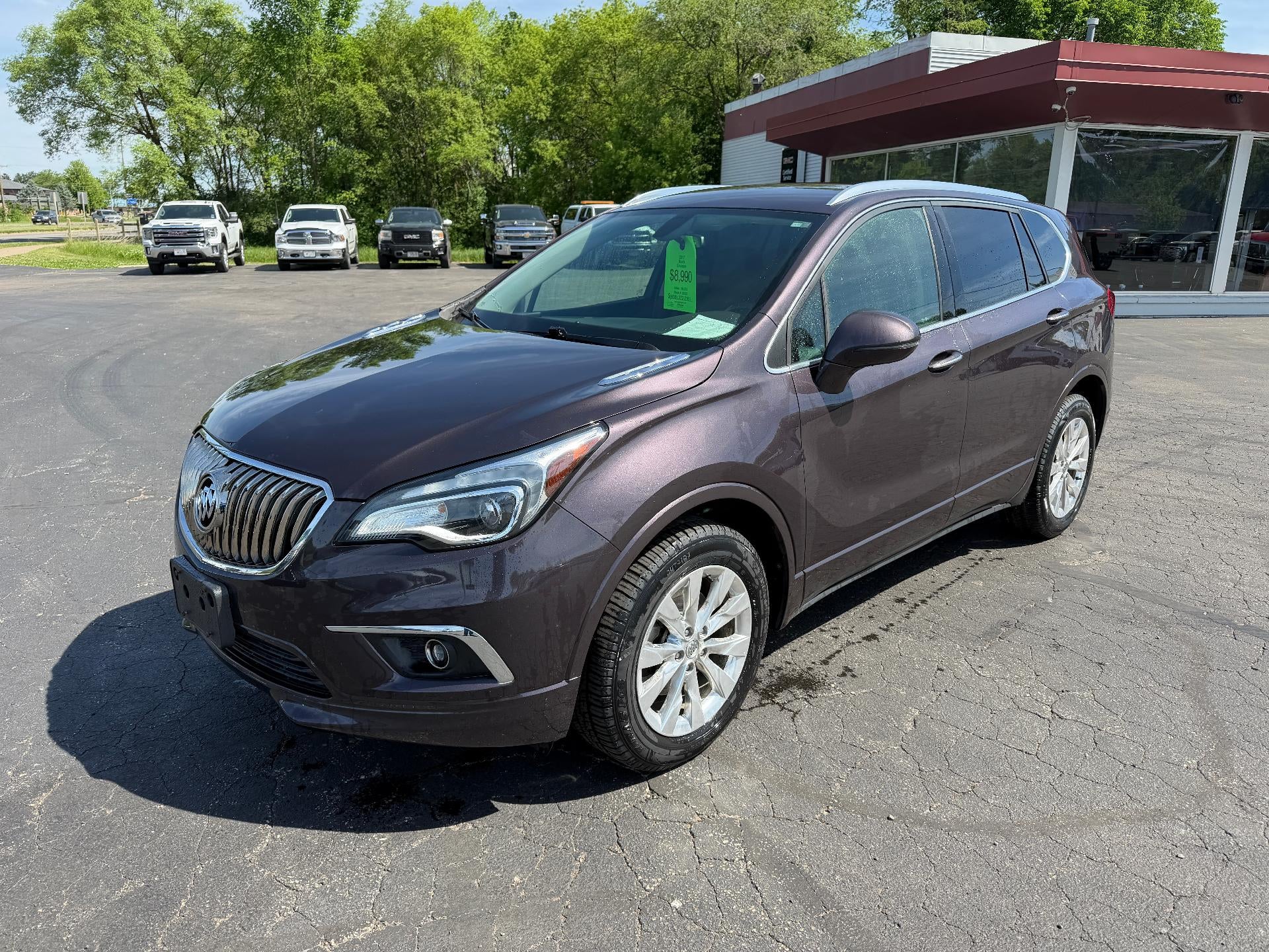 2017 Buick Envision Essence in Midnight Amethyst Metallic — front three-quarter view